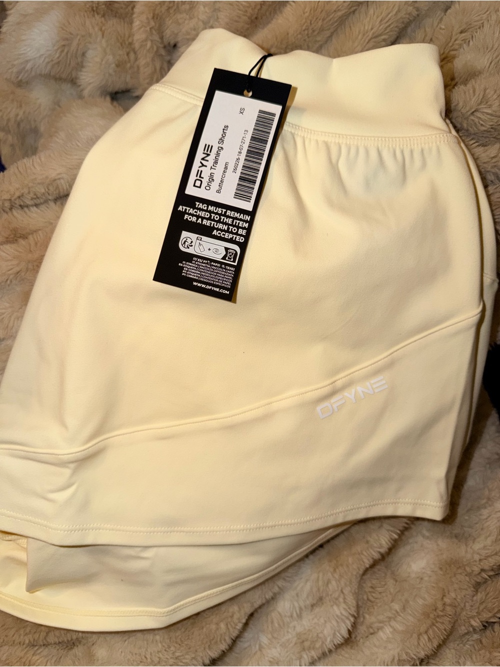 DFYNE butter sold out Origin shorts